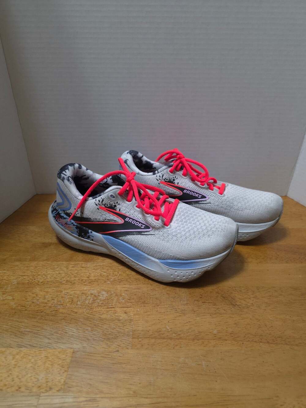 Women's Brooks Glycerin 21 Running Shoes Oyster Black Orchid Bouquet